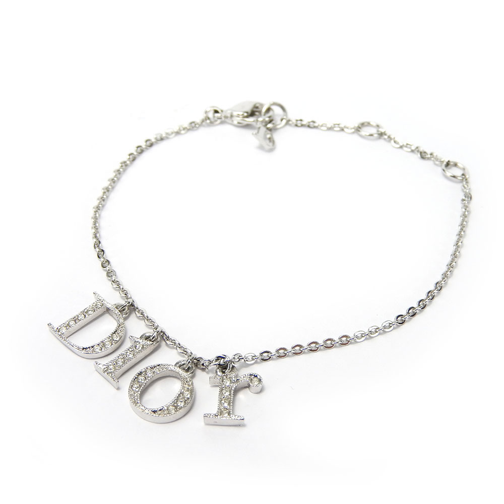 Dior Christian Dior Metal Rhinestone Bracelet Metal Bracelet